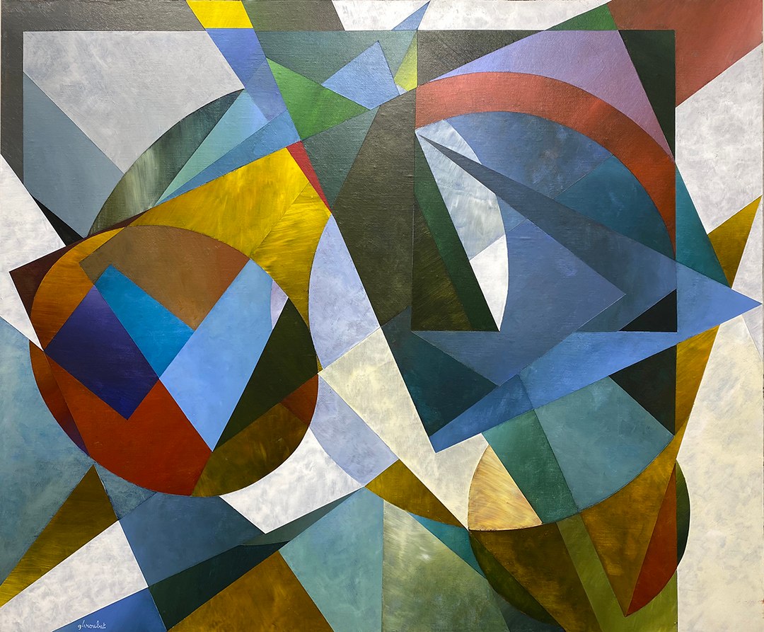 peinture disgression géométrique de Georges Troubat