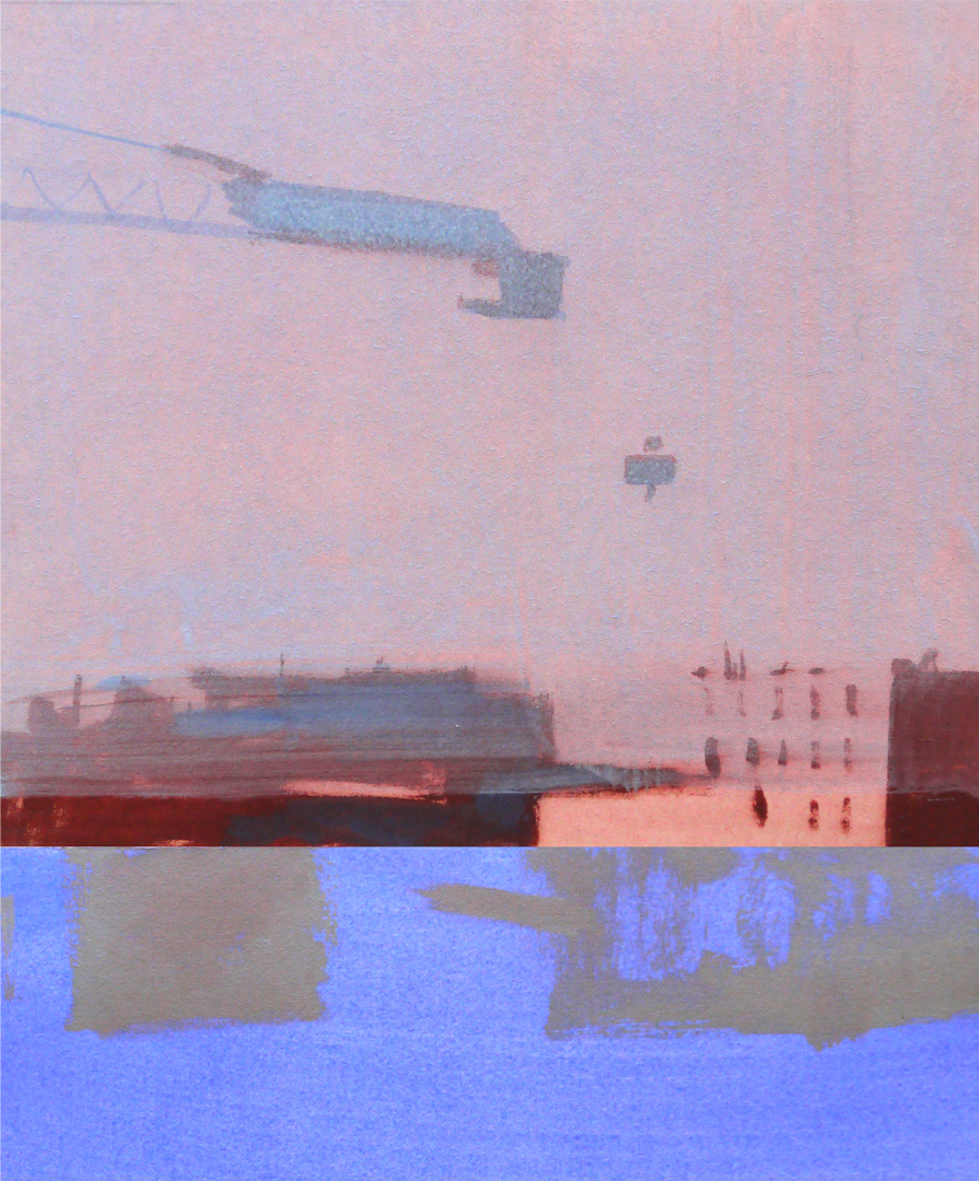 Christine Soyez - Grue voile bleu